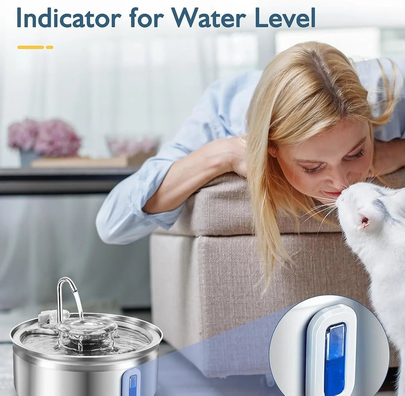 Pet Water Dispenser with Stainless Steel Faucet